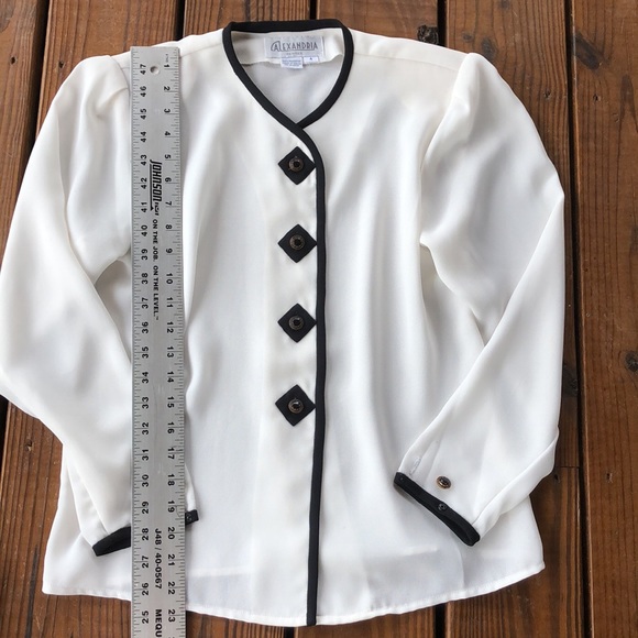 Vintage Alexandria Petites Career Blouse-4 - Picture 6 of 7